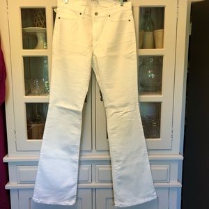 Banana Republic White Flare Jean